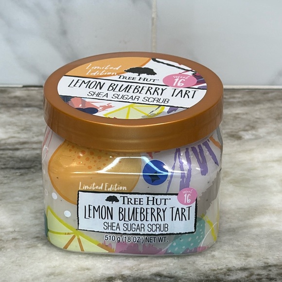 Tree Hut Lemon Blueberry Tart Sugar Scrub 18oz Exfoliating Scrub NEW Limited HTF - Picture 1 of 9